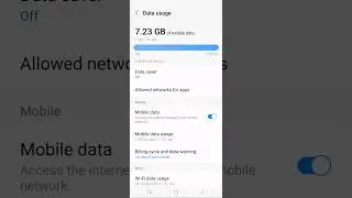 How to enable/disable mobile data on Samsung A34 5g smart phone