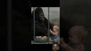 A Baby With Gorilla 🥶 #netclips