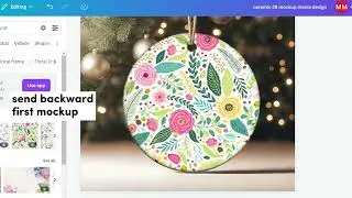 HOW TO ADD CHRISTMAS MOCKUP CANVA DRAG AND DROP MOCKUP
