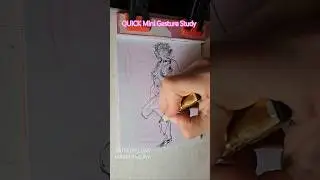 Figure Study Friday #53! - Pretty In Pink... #gesturesketch #figureart #nudeart