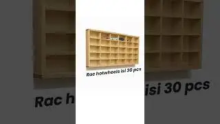 Rak diecast Hotwheels Terbaru 2025 | Desain Minimalis, Muat  30 Banyak