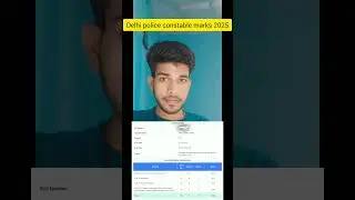 Delhi police constable marks 2025 🎯 #delhipolice #answerkey  #ssc #shorts  #viral
