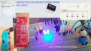 Aplicaci&oacute;n de microcontrolador PIC de Microchip PIC12F675 en el control de LEDs.