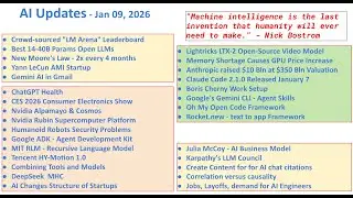 Have you heard these exciting AI news? - January 09, 2026 AI Updates Weekly