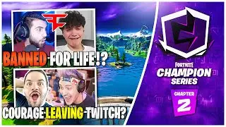 Streamers REACT to FaZe Jarvis Getting BANNED FOR LIFE on Fortnite | CouRageJD Leaving Twitch?