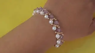 Diy Pulseira Linda e Fácil com Pérolas | Qualquer Iniciante Consegue