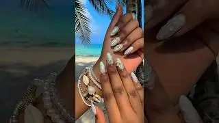 Beach vacation nails 🐚🌺🏝️ #classyvacationnails #nailartinspo #vacationready #nailtrends #diynails