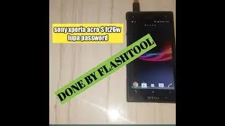 Cara flash SONY XPERIA ACRO S LT26W LUPA PASSWORD