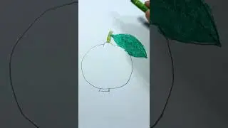 How to drawing Guava|#coloring #guava #shorts