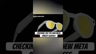 Checking out the new Oakley Glasses from Meta #meta #tech #glasses