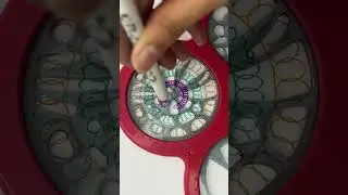 Relaxing Spiral Art That Never Gets Old | Mesmerizing ASMR #spirograph #2024 #shorts #art #usa