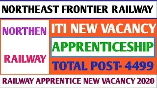 Northeast Frontier railway recruitment 2020 | Railway Apprentice | NFR apprentice vacancy 2020