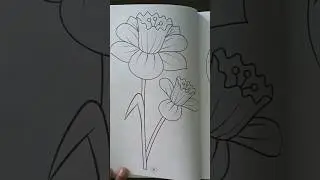 🌺🥀#coloringadventure#shortsfeed #artclass#foryou#easydrawing#viral #diy #satisfying#drawingtutorials