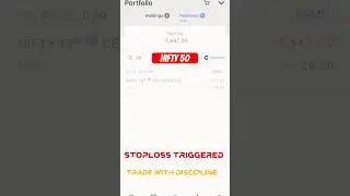 Stop-Loss Hit. Discipline Won. | NIFTY 50 Trading. #trading #optionstrading #trading #investments