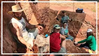 EXCAVANDO en el YACIMIENTO PALEONTOL&Oacute;GICO del CRET&Aacute;CICO de POYOS - DINOSAURIOS y HUEVOS