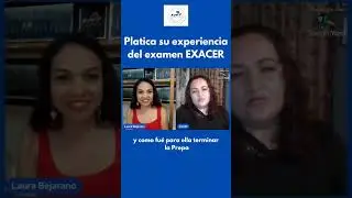 Testimonio EXACER COLBACH, L&iacute;der Garc&iacute;a,  ex alumna Mi Prepa YA #shorts