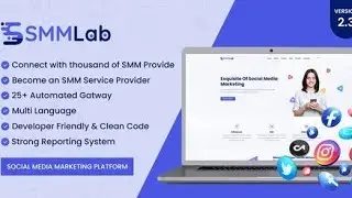 SMMLab v2.3 Nulled &ndash; Social Media Marketing SMM Platform PHP Script