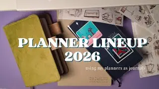 planner lineup for 2026 | how I'm using planners as journals