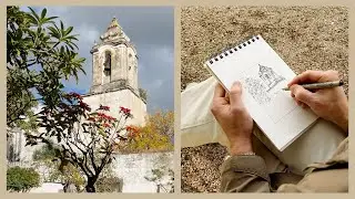 A Tower in a Garden - Learning to Draw 132