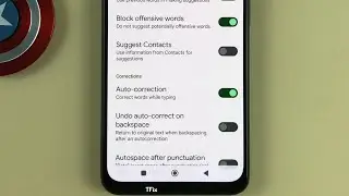 How to enable/disable Autocorrect on keyboard input on Xiaomi Redmi Note 11 Android 12
