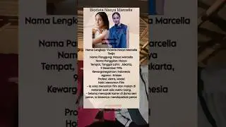 Biodata Menarik Nasya Marcella