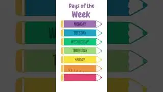 Fun-filled Days of the Week Learning! #educationalfun #kidslearning #educationalcontent