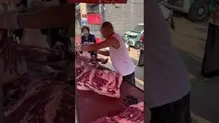 Satisfying Raw Pork Cutting 🔪 Chinese Street Food