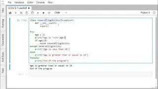 28 Tutorial 28 Python User Defined Exception