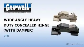 GJ160 Wide Angle Heavy Duty Concealed Hinge With Built In Damper