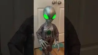 Home Accents Holiday 36-inch Animated LED Dancing Alien retired Halloween Prop #2 full video