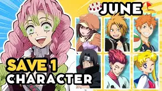 Save 1 ANIME CHARACTER born each DAY in JUNE 🔥☀️ | ANIME QUIZ