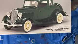 Building a 1934 Ford Coupe Model Car Kit
