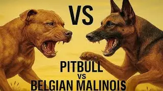 🐶 Питбуль против бельгийской овчарки малинуа &mdash; решающее противостояние силы и точности! ⚔️🔥
