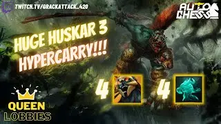 TROLL TAUREN HUSKAR 3 HYPERCARRY IS BUILT DIFFERENT... (Dota Auto Chess)