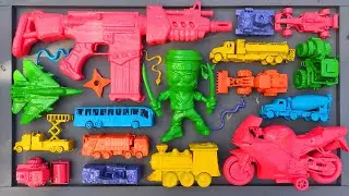 cleaning toy racing cars, trains, steel tanks, cement mixer trucks, telolet buses,excavator backhoes