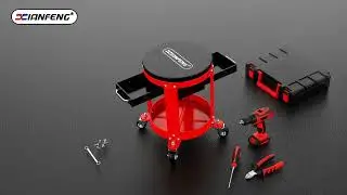 Xianfeng Rooling seat.Automotive Stool with drawer.DIY WORKONCAR.HOMEMECHANIC