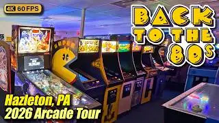Back To The 80s Arcade! (Hazleton PA), February 2026 arcade tour, new 4K full walkthrough