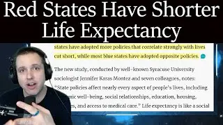 Red States have shorter life expectancy