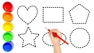 Shapes song for kids, Learn 2d shapes, colors for toddlers | Preschool Learning part - 96