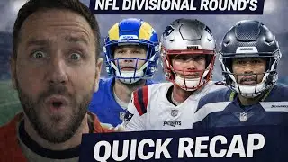NFL Divisional Round: SEATTLE BLOWOUT & BILLS CHAOS! | Quick game Recap 