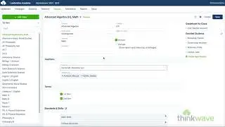 Teacher Tab Walkthrough ThinkWave 3.0