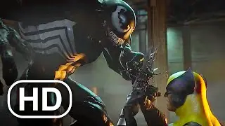 WOLVERINE Vs VENOM Fight Scene 4K ULTRA HD - Marvel Superhero Cinematic