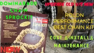 HOW TO CHANGE DOMINER 400 Chain Sprocket Brass  Kit  Rolon  Chain Tips To Get Better Life  Mainten