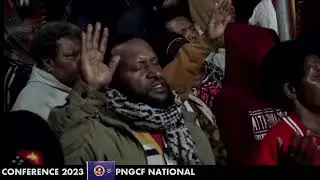 EVG MICHAEL JACK PREACHING AT PNGCF NATIONAL CONFERENCE IN MT HAGEN WHP PNG