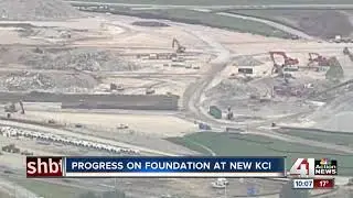 Progress on foundation at new KCI