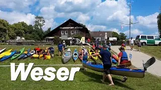 Bad Karlshafen bis H&ouml;xter, Dornr&ouml;schenfahrt auf der Oberweser.