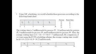 Shortest Job First Scheduling المحاضرة الرابعة