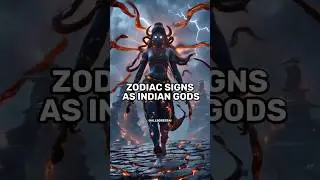 ZODIAC SIGNS AS INDIAN GODS 🔥✨ #zodiac #indianmythology #shorts #aifusion #hindugod
