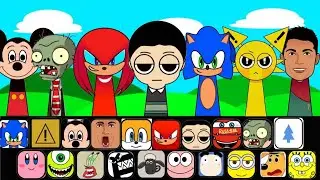 Incredibox Sprunki OC Phase 1 to Phase 3 Sonic, Cristiano Ronaldo, Mickey Mouse