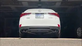 Remark Axle-Back Exhaust vs. Stock Exhaust | 2017 Lexus IS350